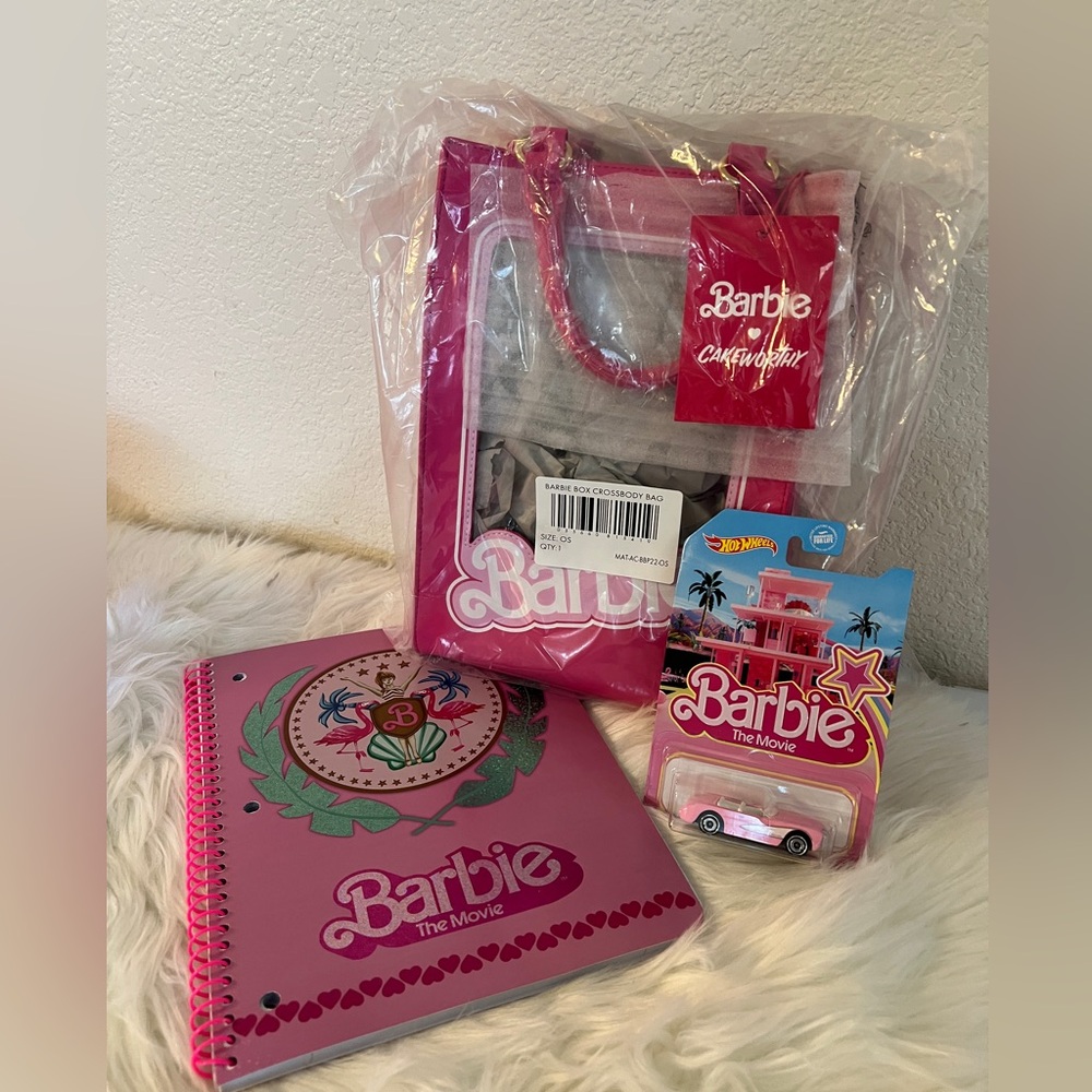 Cakeworthy Barbie Box Purse Crossbody Hot Wheels Barbie Corvette Barbie Notebook